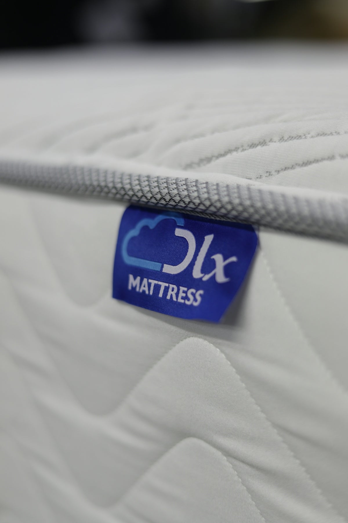 a mattress that has a label on it