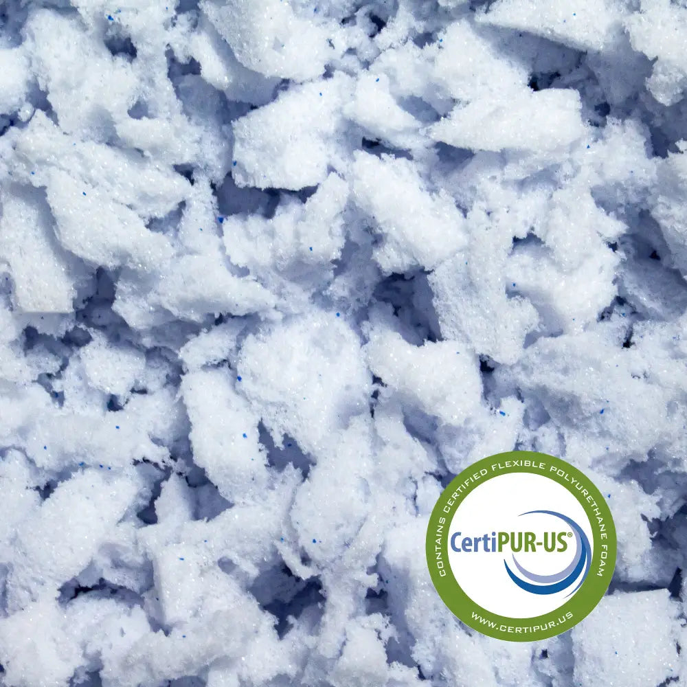 Blue Shredded Gel Memory Foam by LOUNJ CertiPUR US Certified