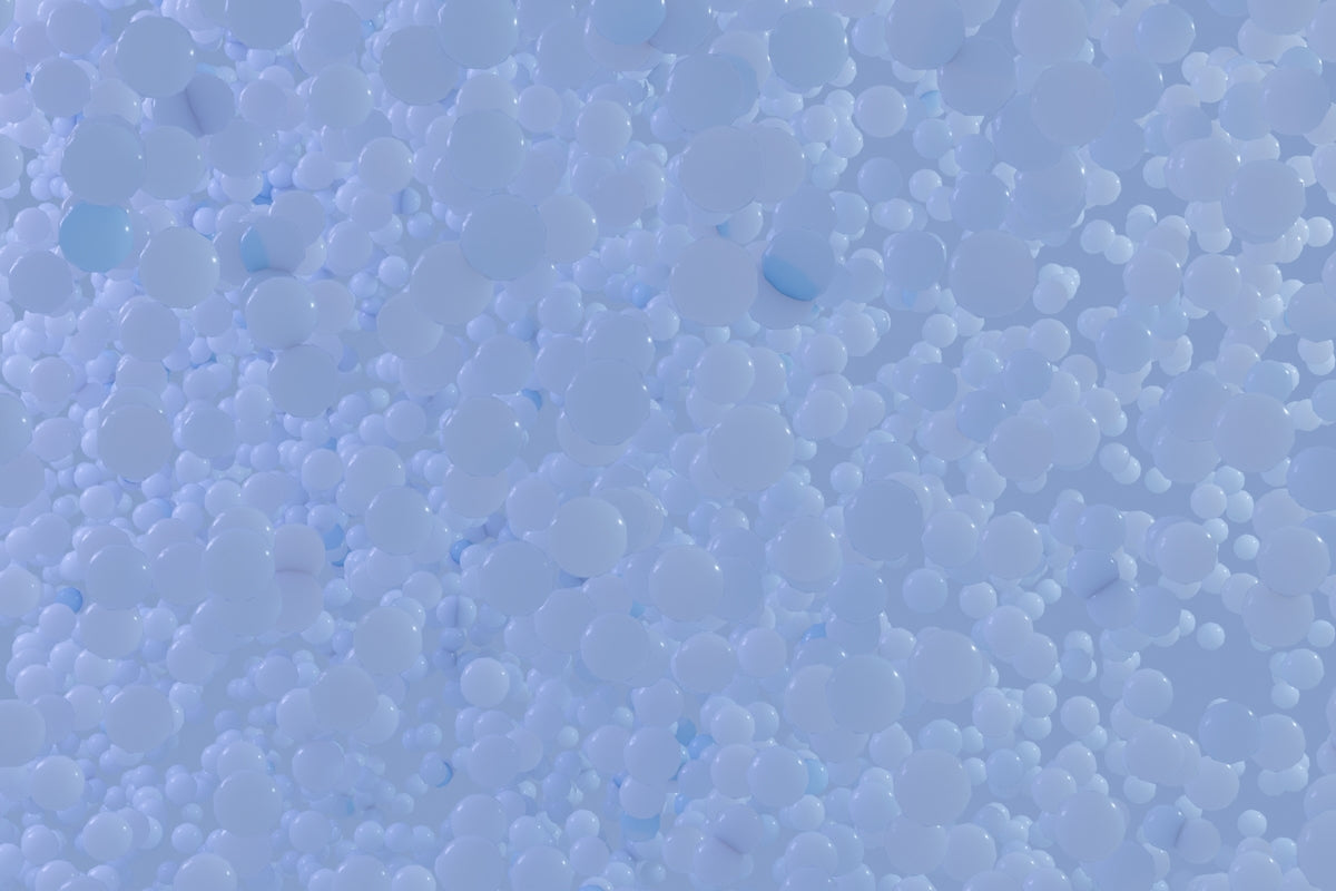 A close-up view of a blue, textured surface.